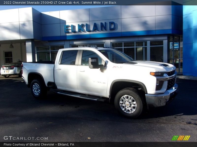 Summit White / Jet Black 2022 Chevrolet Silverado 2500HD LT Crew Cab 4x4