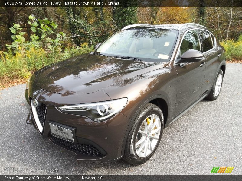 Basalto Brown Metallic / Crema 2018 Alfa Romeo Stelvio Ti AWD