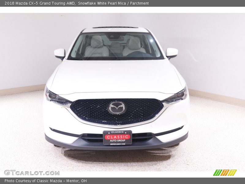 Snowflake White Pearl Mica / Parchment 2018 Mazda CX-5 Grand Touring AWD