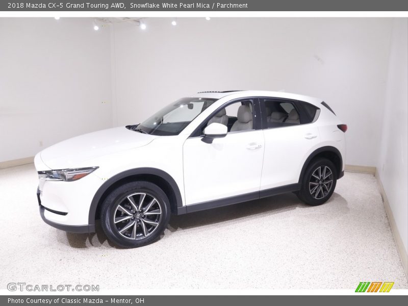 Snowflake White Pearl Mica / Parchment 2018 Mazda CX-5 Grand Touring AWD
