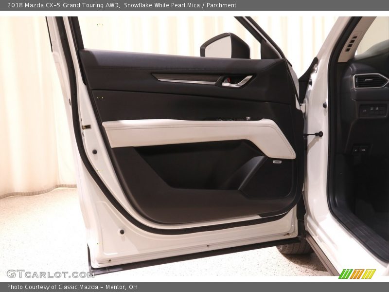 Snowflake White Pearl Mica / Parchment 2018 Mazda CX-5 Grand Touring AWD