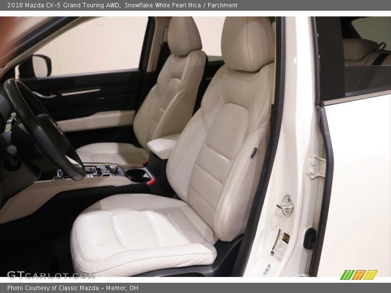 Snowflake White Pearl Mica / Parchment 2018 Mazda CX-5 Grand Touring AWD