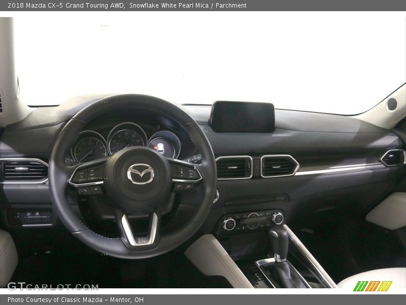 Snowflake White Pearl Mica / Parchment 2018 Mazda CX-5 Grand Touring AWD