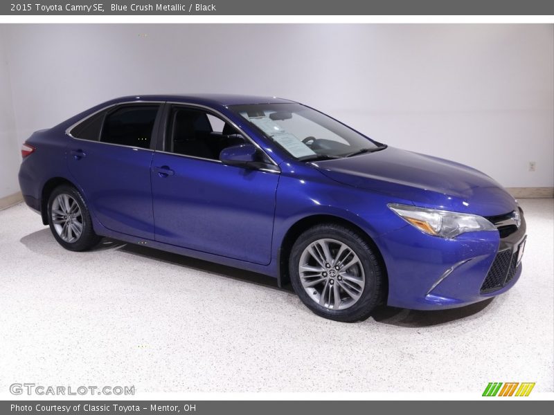 Blue Crush Metallic / Black 2015 Toyota Camry SE