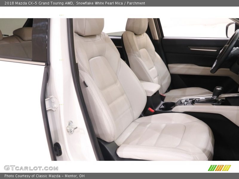 Snowflake White Pearl Mica / Parchment 2018 Mazda CX-5 Grand Touring AWD
