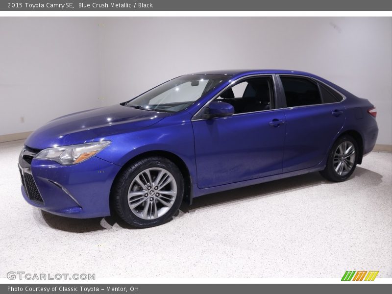 Blue Crush Metallic / Black 2015 Toyota Camry SE