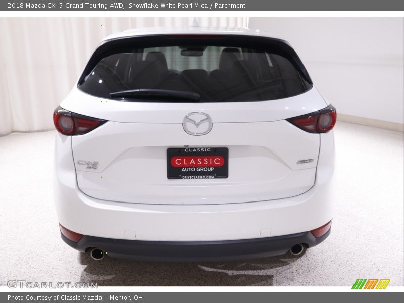 Snowflake White Pearl Mica / Parchment 2018 Mazda CX-5 Grand Touring AWD