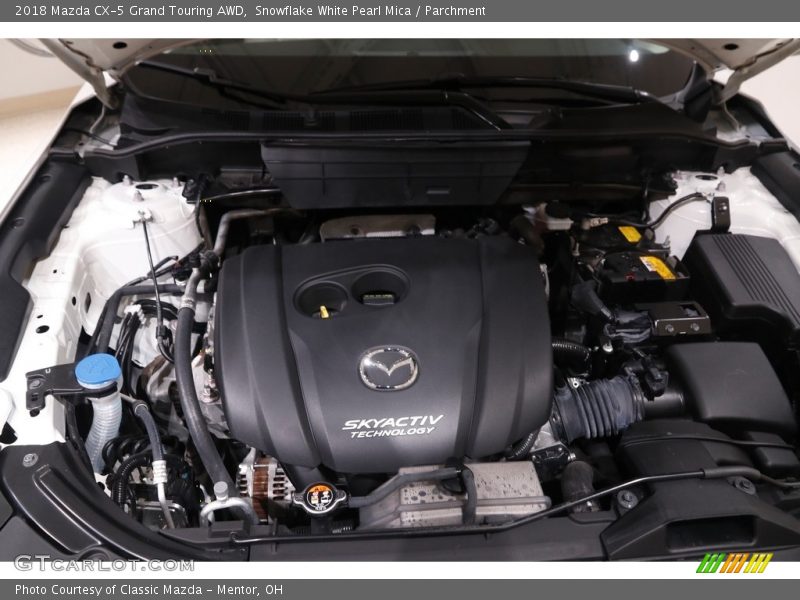 Snowflake White Pearl Mica / Parchment 2018 Mazda CX-5 Grand Touring AWD