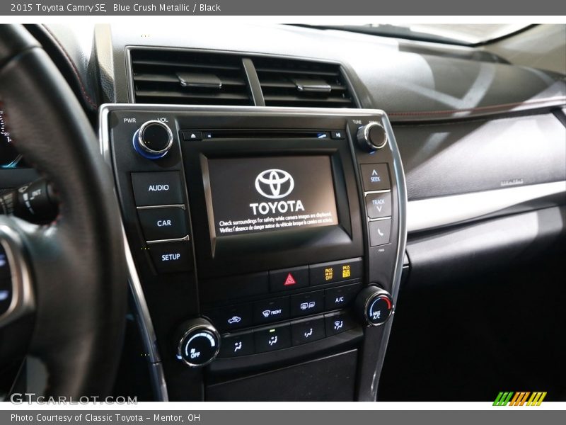 Blue Crush Metallic / Black 2015 Toyota Camry SE
