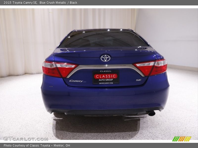 Blue Crush Metallic / Black 2015 Toyota Camry SE