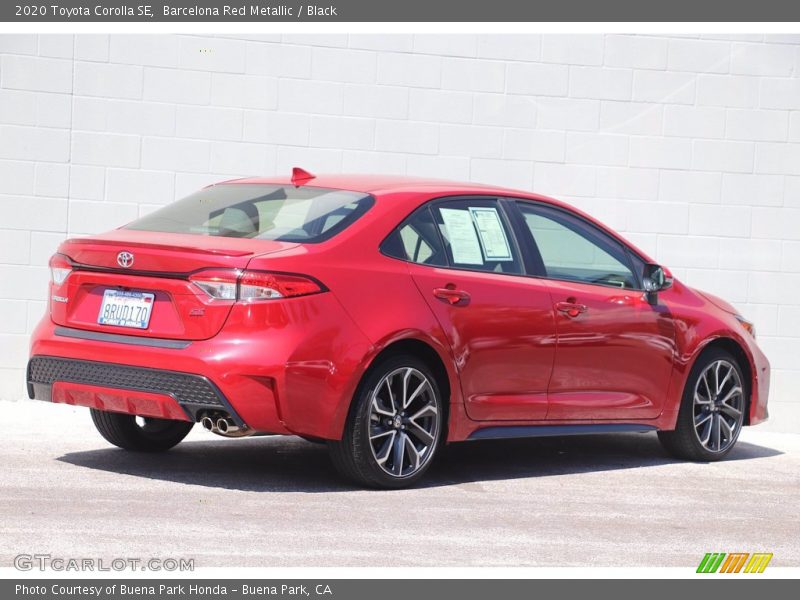 Barcelona Red Metallic / Black 2020 Toyota Corolla SE