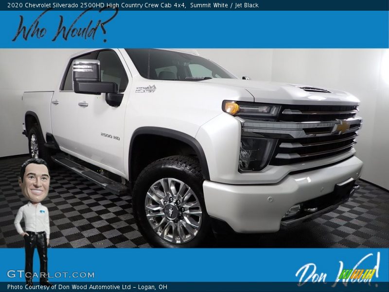 Summit White / Jet Black 2020 Chevrolet Silverado 2500HD High Country Crew Cab 4x4