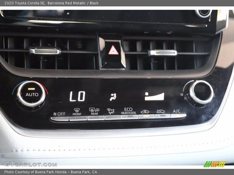 Barcelona Red Metallic / Black 2020 Toyota Corolla SE
