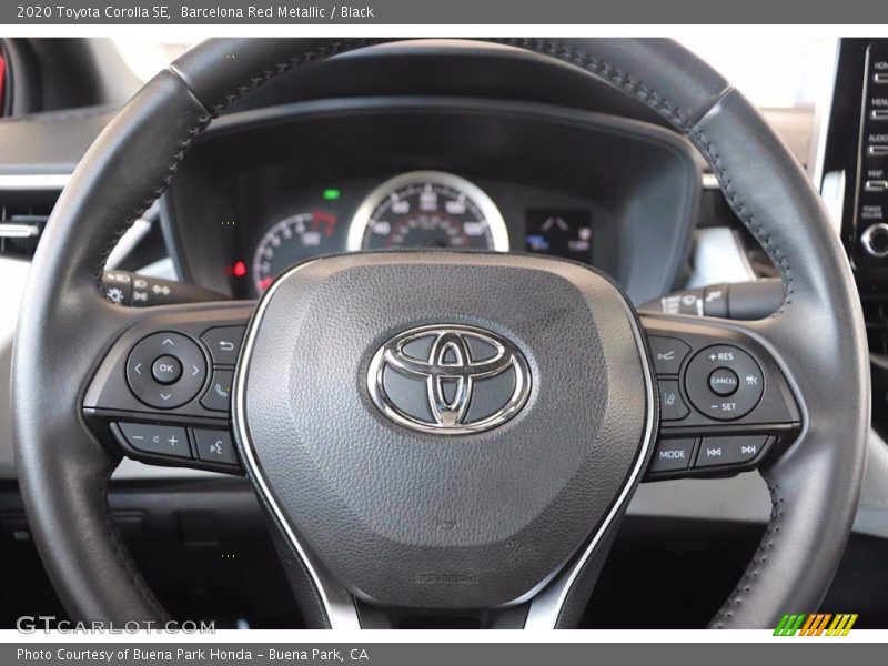 Barcelona Red Metallic / Black 2020 Toyota Corolla SE