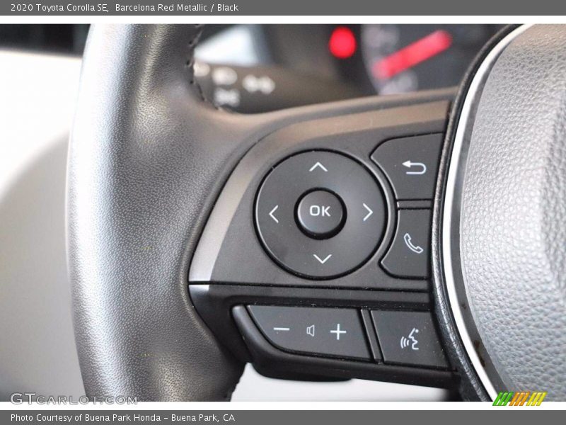 Barcelona Red Metallic / Black 2020 Toyota Corolla SE