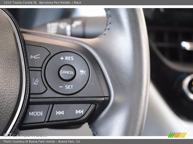 Barcelona Red Metallic / Black 2020 Toyota Corolla SE