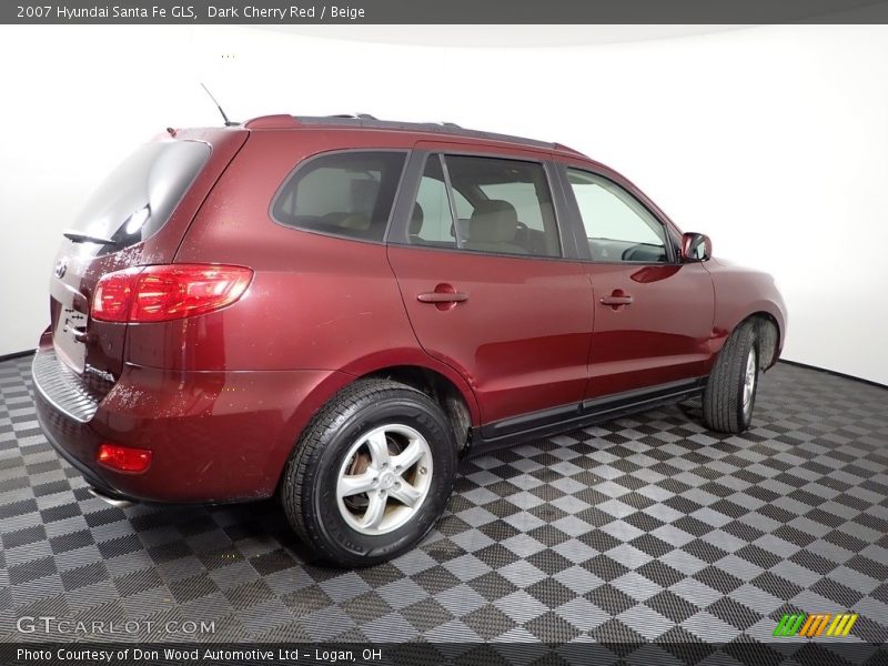 Dark Cherry Red / Beige 2007 Hyundai Santa Fe GLS