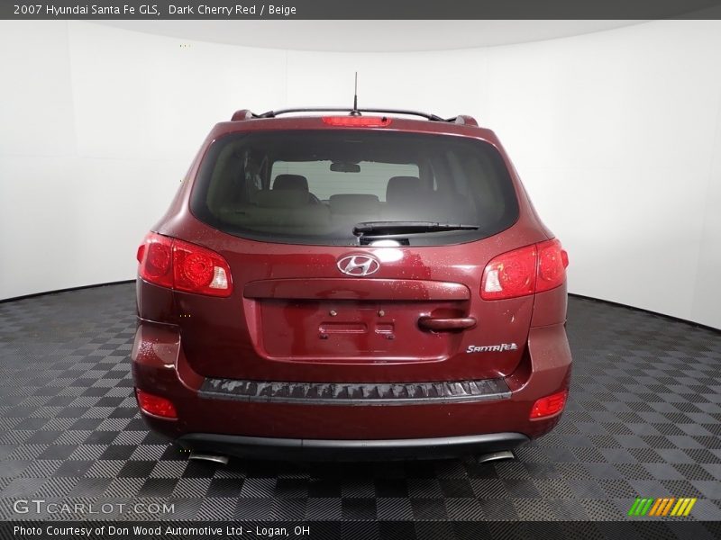 Dark Cherry Red / Beige 2007 Hyundai Santa Fe GLS