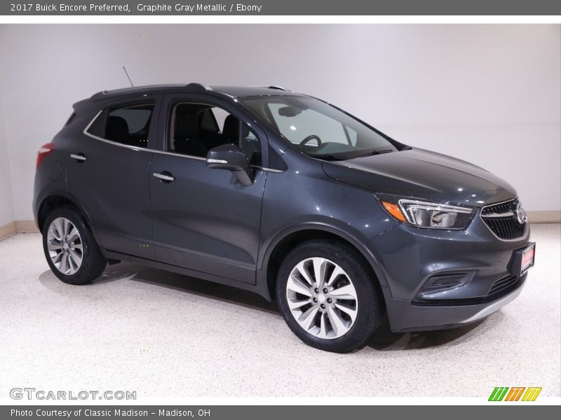 Graphite Gray Metallic / Ebony 2017 Buick Encore Preferred