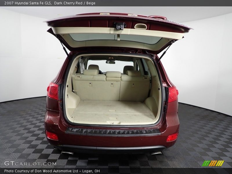 Dark Cherry Red / Beige 2007 Hyundai Santa Fe GLS