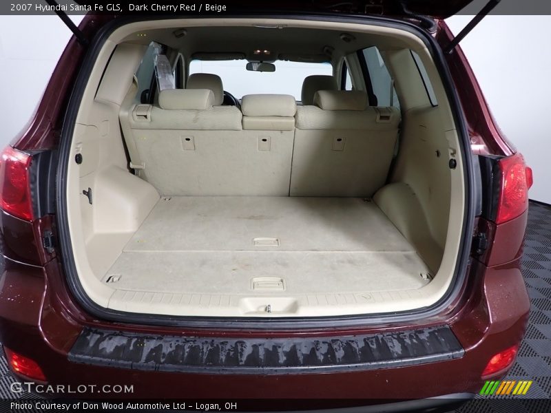 Dark Cherry Red / Beige 2007 Hyundai Santa Fe GLS