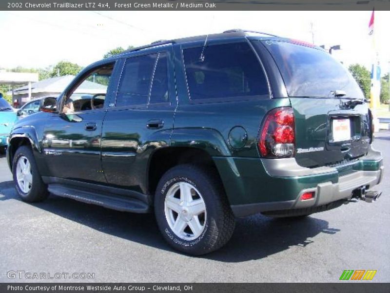 Forest Green Metallic / Medium Oak 2002 Chevrolet TrailBlazer LTZ 4x4