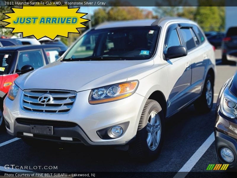Moonstone Silver / Gray 2011 Hyundai Santa Fe GLS AWD