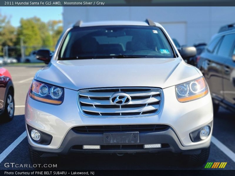 Moonstone Silver / Gray 2011 Hyundai Santa Fe GLS AWD