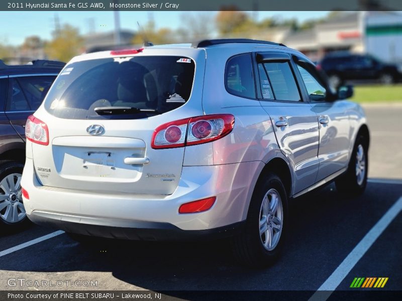 Moonstone Silver / Gray 2011 Hyundai Santa Fe GLS AWD