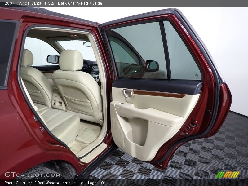 Dark Cherry Red / Beige 2007 Hyundai Santa Fe GLS