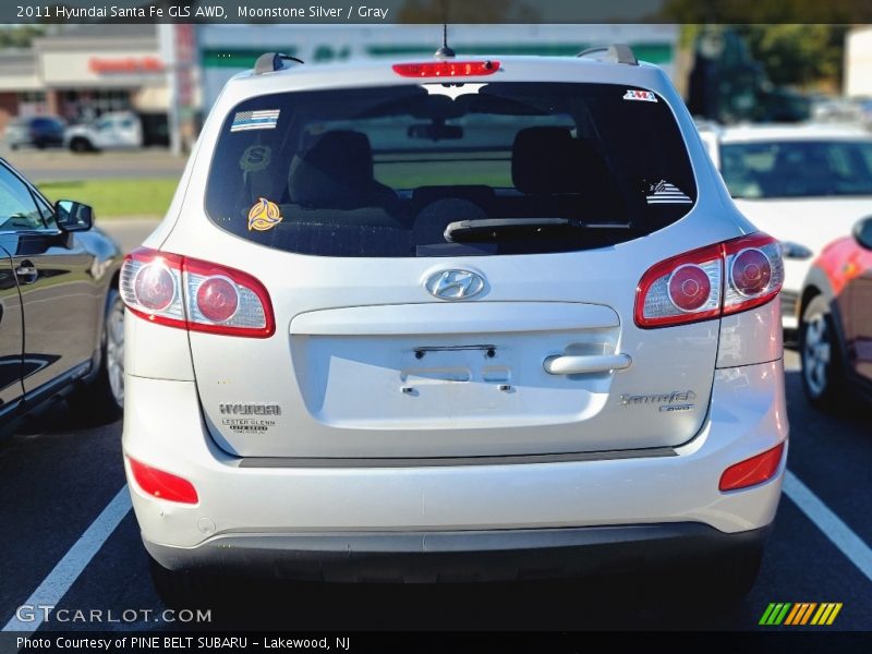 Moonstone Silver / Gray 2011 Hyundai Santa Fe GLS AWD