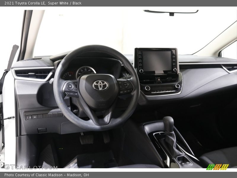 Super White / Black 2021 Toyota Corolla LE