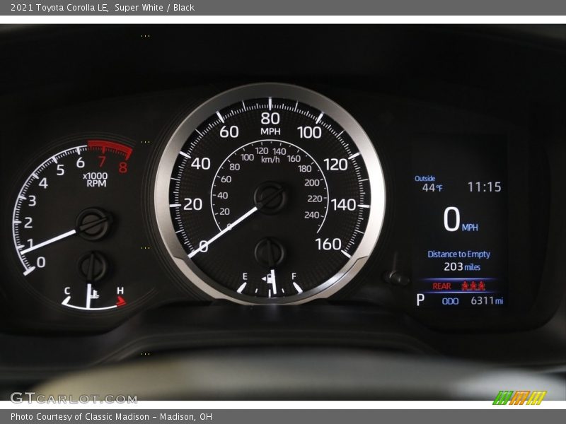  2021 Corolla LE LE Gauges