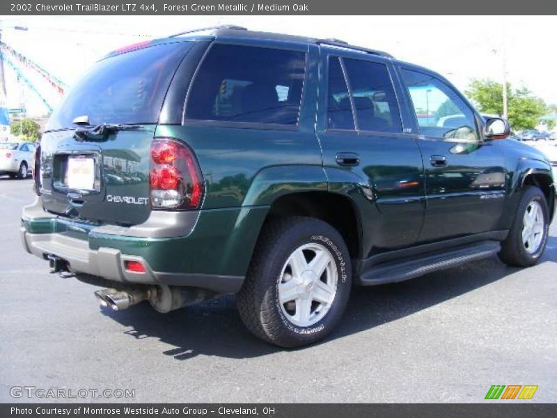 Forest Green Metallic / Medium Oak 2002 Chevrolet TrailBlazer LTZ 4x4