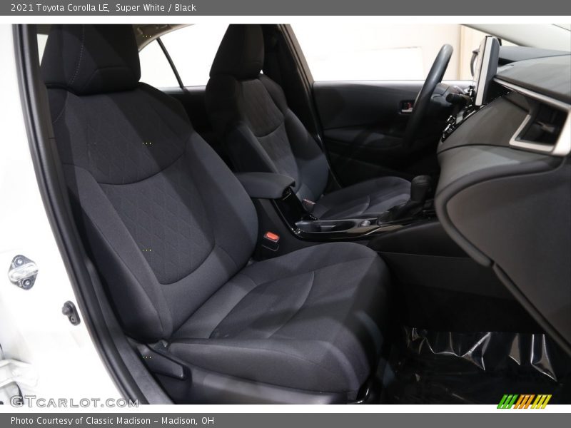 Super White / Black 2021 Toyota Corolla LE