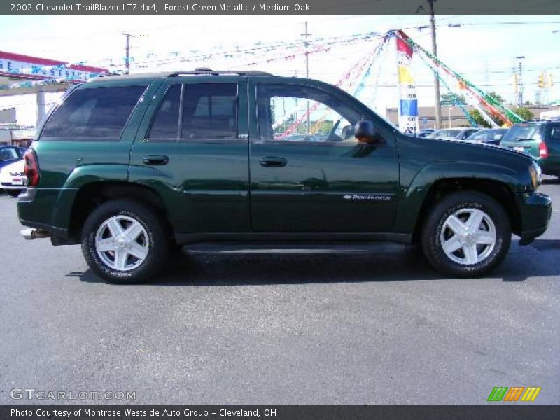 Forest Green Metallic / Medium Oak 2002 Chevrolet TrailBlazer LTZ 4x4