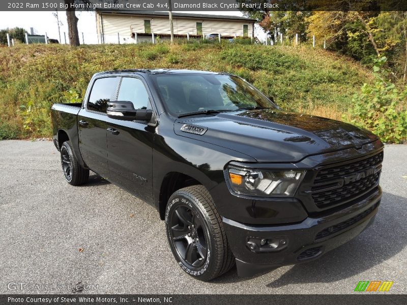 Diamond Black Crystal Pearl / Black 2022 Ram 1500 Big Horn Night Edition Crew Cab 4x4