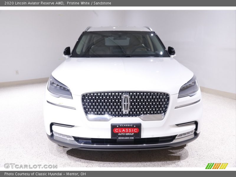 Pristine White / Sandstone 2020 Lincoln Aviator Reserve AWD