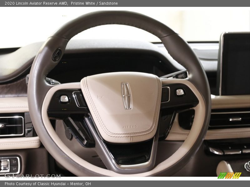 Pristine White / Sandstone 2020 Lincoln Aviator Reserve AWD