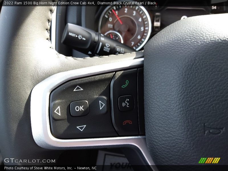 Diamond Black Crystal Pearl / Black 2022 Ram 1500 Big Horn Night Edition Crew Cab 4x4