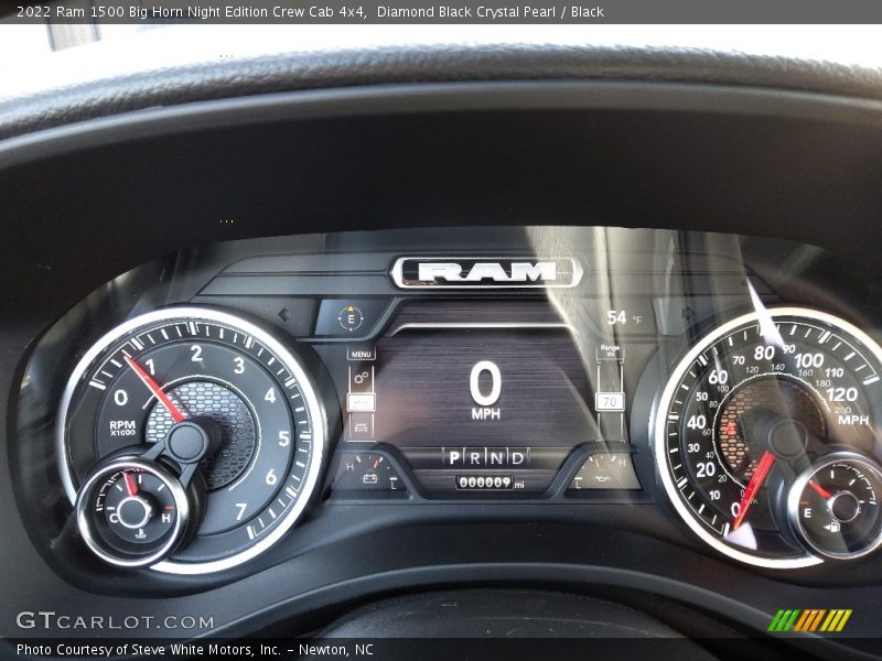 Diamond Black Crystal Pearl / Black 2022 Ram 1500 Big Horn Night Edition Crew Cab 4x4