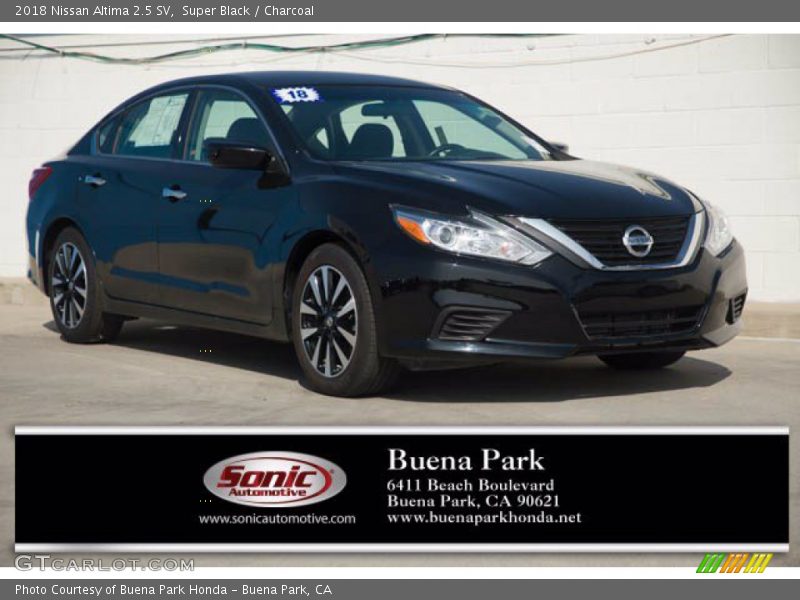 Super Black / Charcoal 2018 Nissan Altima 2.5 SV