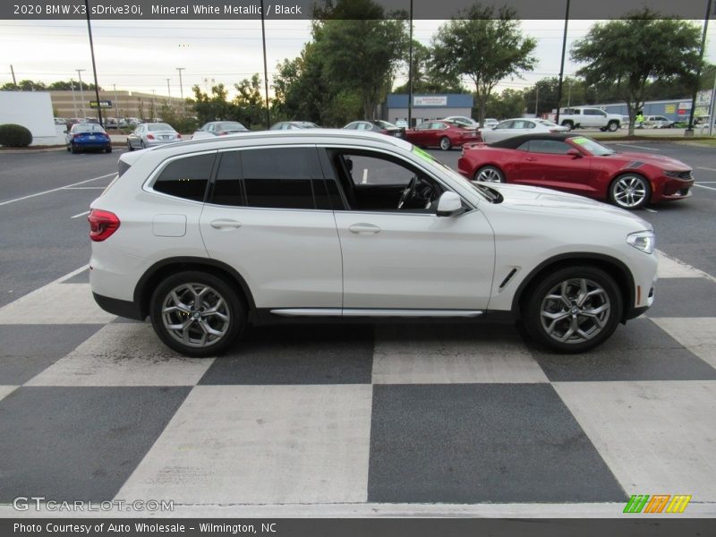 Mineral White Metallic / Black 2020 BMW X3 sDrive30i