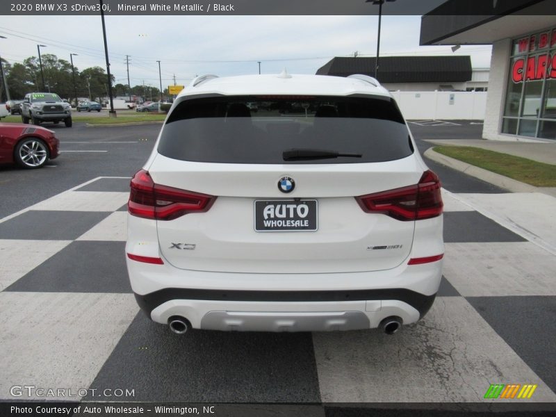 Mineral White Metallic / Black 2020 BMW X3 sDrive30i