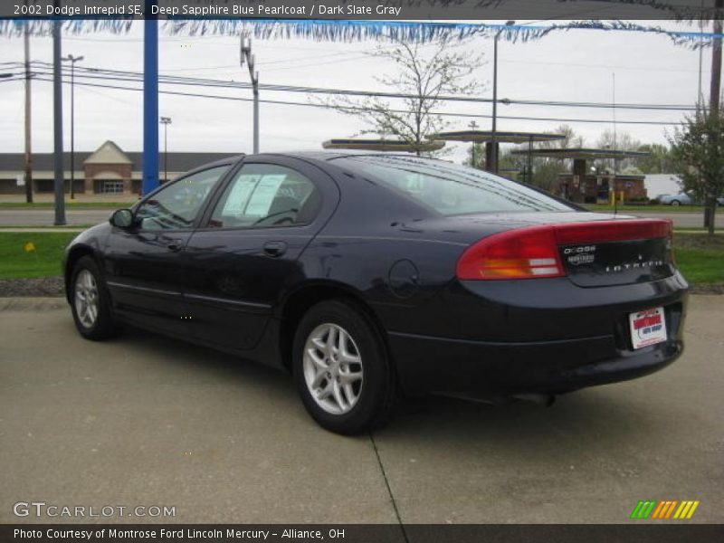 Deep Sapphire Blue Pearlcoat / Dark Slate Gray 2002 Dodge Intrepid SE