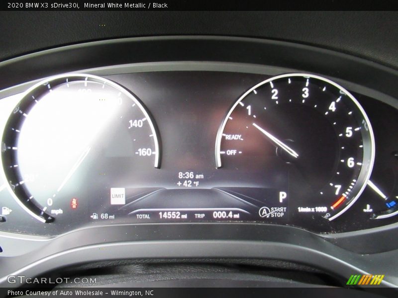 Mineral White Metallic / Black 2020 BMW X3 sDrive30i