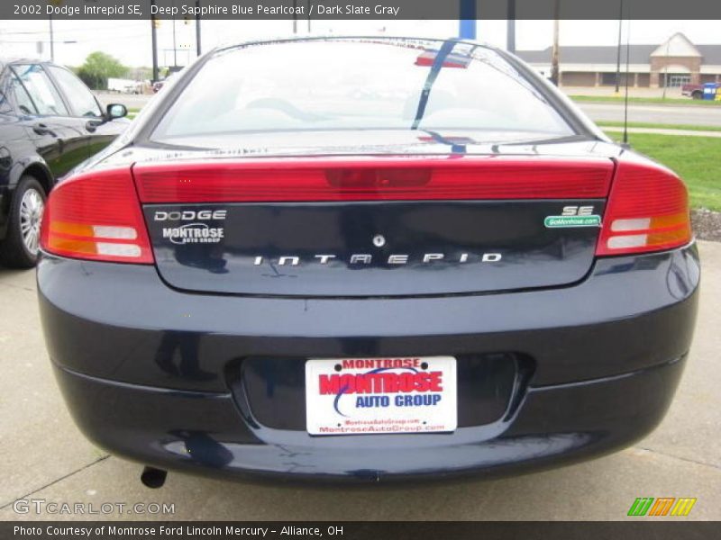 Deep Sapphire Blue Pearlcoat / Dark Slate Gray 2002 Dodge Intrepid SE