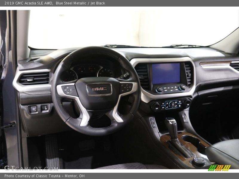 Blue Steel Metallic / Jet Black 2019 GMC Acadia SLE AWD