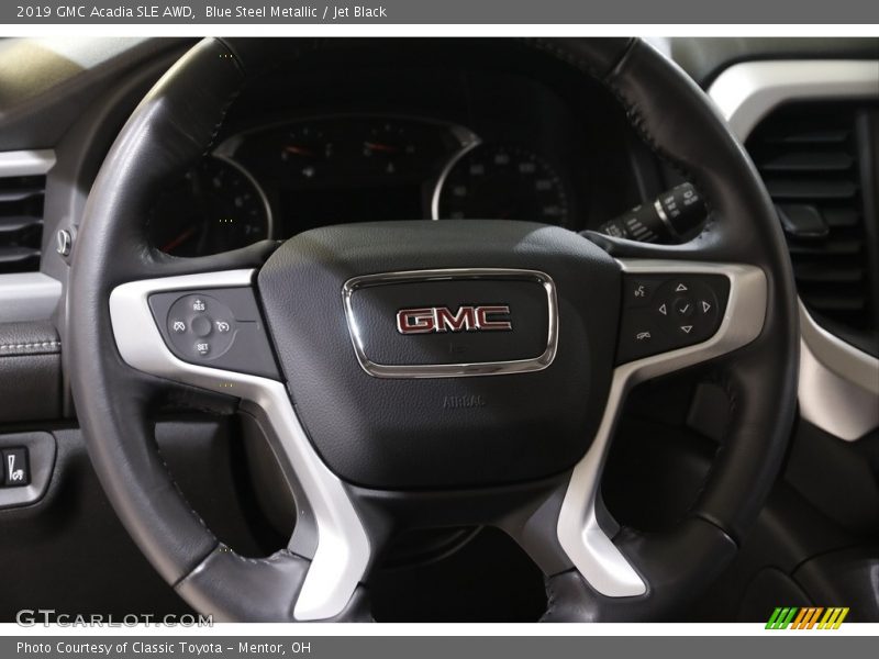 Blue Steel Metallic / Jet Black 2019 GMC Acadia SLE AWD