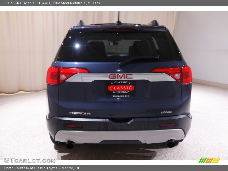 Blue Steel Metallic / Jet Black 2019 GMC Acadia SLE AWD